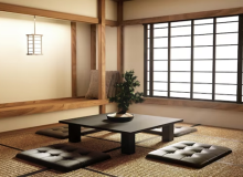 Mẫu bàn trà kiểu Nhật cho phòng khách đẹp, đơn giản